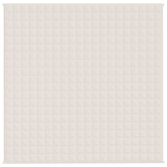 világos krémszínű szövet súlyozott takaró 200 x 200 cm 13 kg