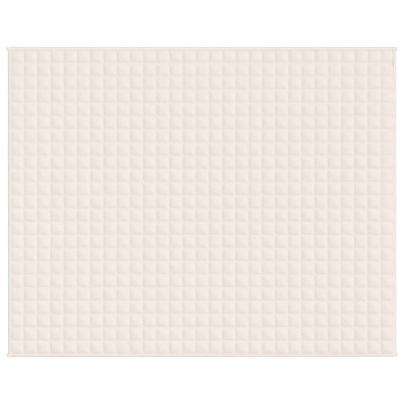 világos krémszínű szövet súlyozott takaró 235 x 290 cm 11 kg