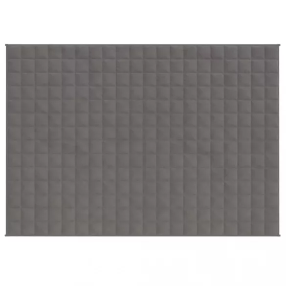 szürke szövet súlyozott takaró 150 x 200 cm 7 kg