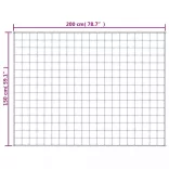 szürke szövet súlyozott takaró 150 x 200 cm 7 kg