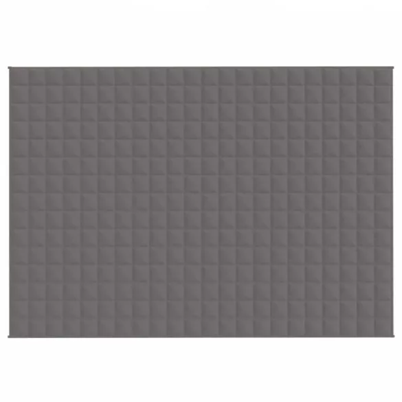 szürke szövet súlyozott takaró 155 x 220 cm 7 kg