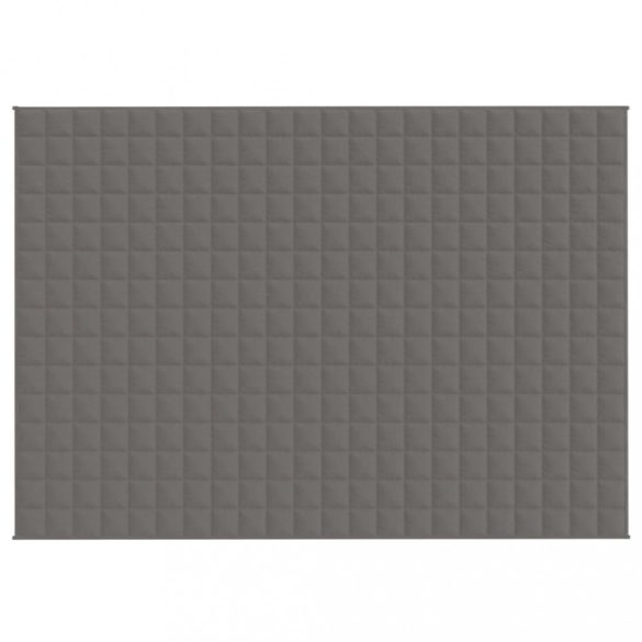 szürke szövet súlyozott takaró 155 x 220 cm 11 kg