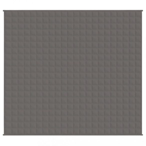 szürke szövet súlyozott takaró 200 x 225 cm 9 kg