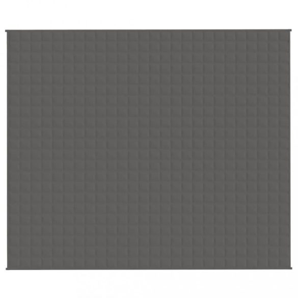 szürke szövet súlyozott takaró 220 x 260 cm 11 kg