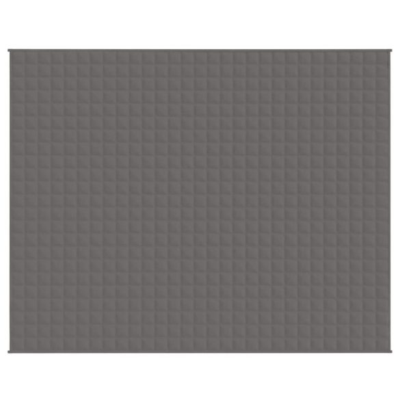 szürke szövet súlyozott takaró 235 x 290 cm 15 kg