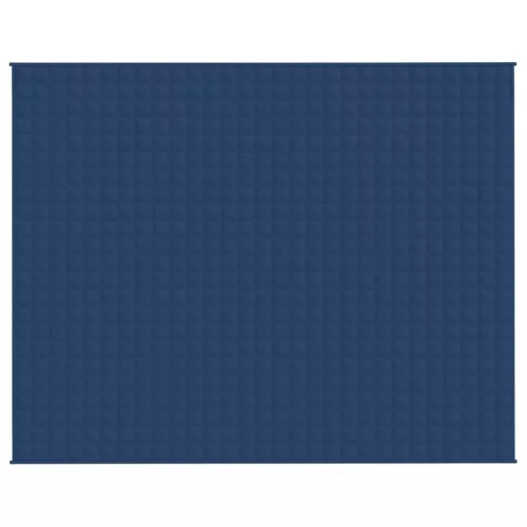 kék szövet súlyozott takaró 235 x 290 cm 15 kg