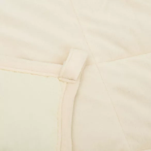 világos krémszínű szövet súlyozott takaró 138 x 200 cm 6 kg