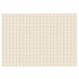 világos krémszínű szövet súlyozott takaró 155 x 220 cm 7 kg