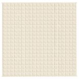 világos krémszínű szövet súlyozott takaró 200 x 200 cm 9 kg