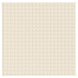 világos krémszínű szövet súlyozott takaró 200 x 200 cm 13 kg