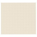 világos krémszínű szövet súlyozott takaró 200 x 225 cm 9 kg