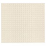 világos krémszínű szövet súlyozott takaró 200 x 225 cm 13 kg