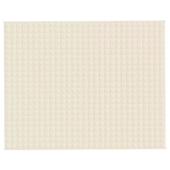 világos krémszínű szövet súlyozott takaró 235 x 290 cm 11 kg