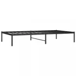 fekete fém ágykeret 100 x 190 cm