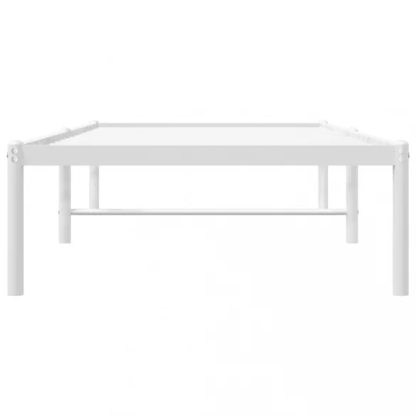 fehér fém ágykeret 75 x 190 cm