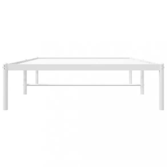 fehér fém ágykeret 100x190 cm