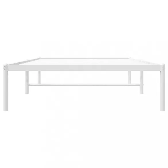 fehér fém ágykeret 100x200 cm