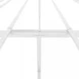 fehér fém ágykeret 120 x 190 cm