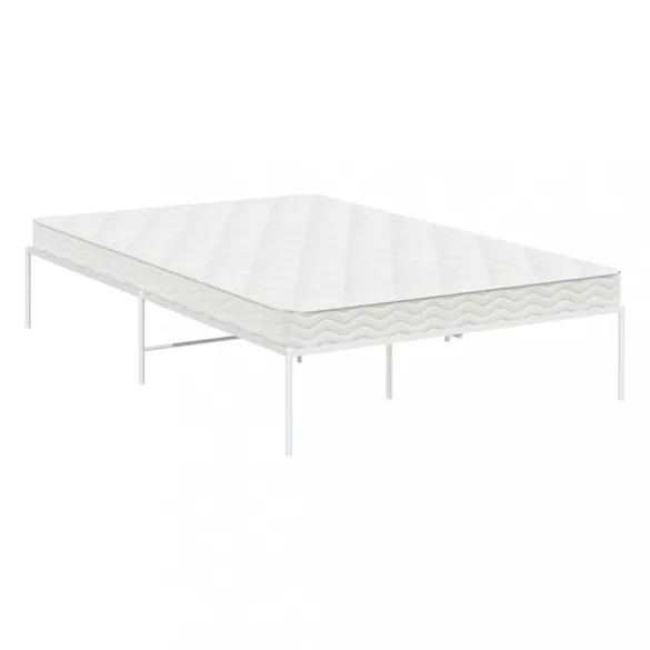fehér fém ágykeret 135 x 190 cm