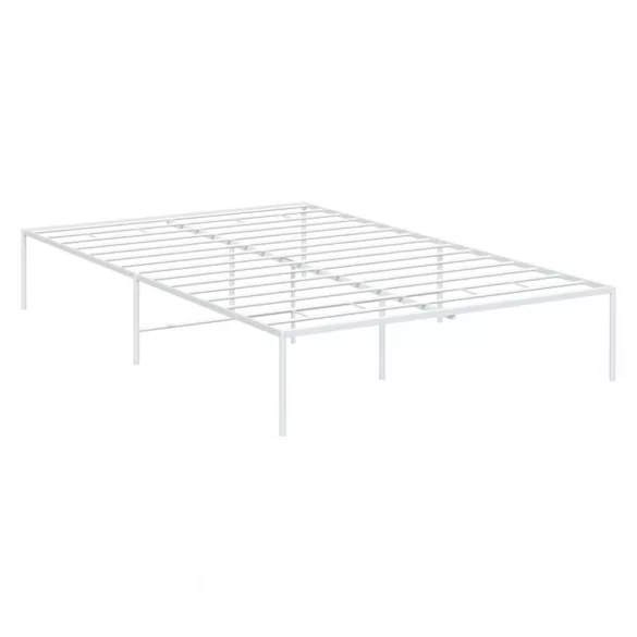 fehér fém ágykeret 135 x 190 cm