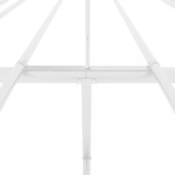 fehér fém ágykeret 135 x 190 cm