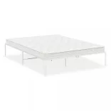 fehér fém ágykeret 140 x 190 cm