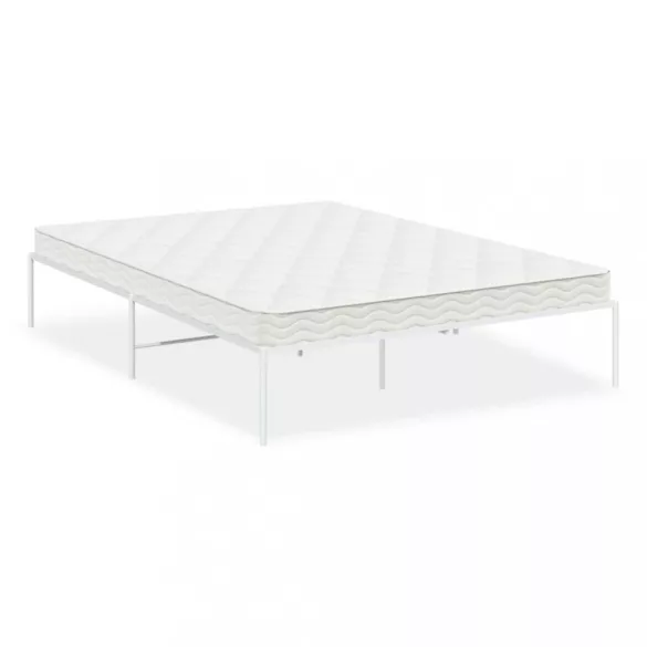 fehér fém ágykeret 140 x 190 cm