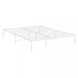 fehér fém ágykeret 140 x 190 cm