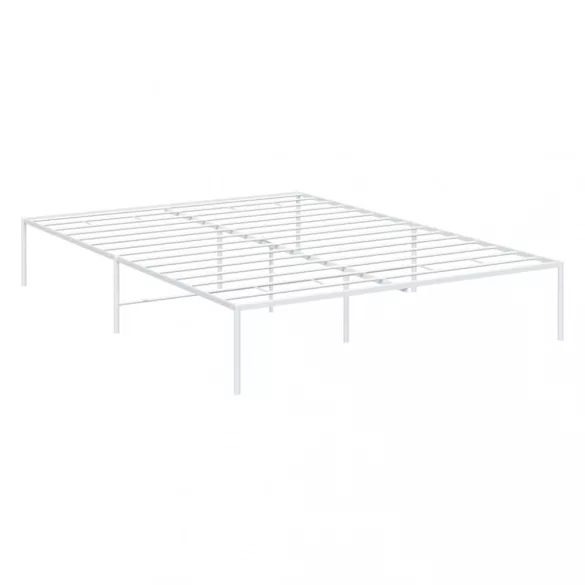 fehér fém ágykeret 140 x 190 cm