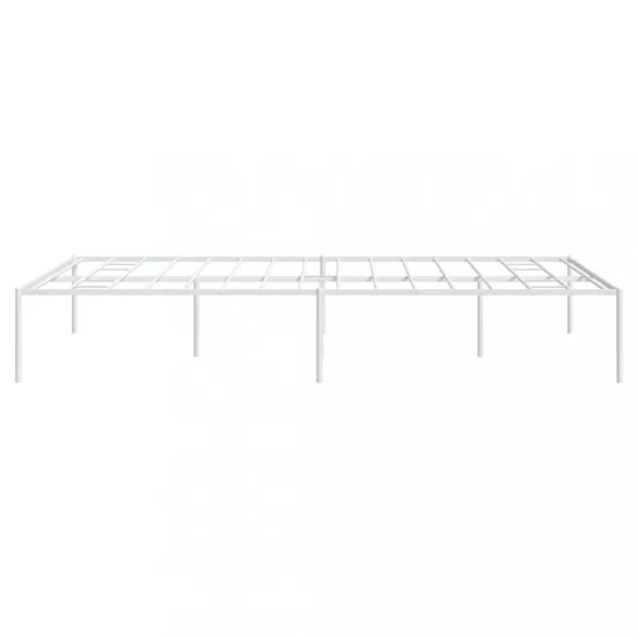 fehér fém ágykeret 140 x 190 cm