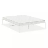 fehér fém ágykeret 140 x 200 cm