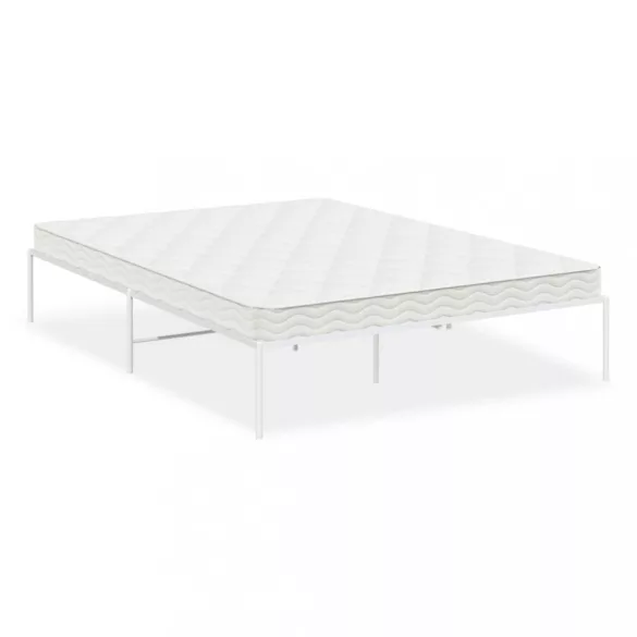 fehér fém ágykeret 140 x 200 cm