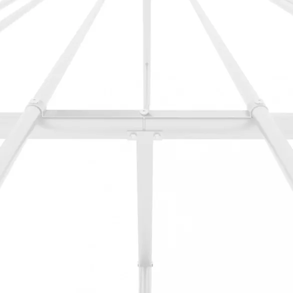 fehér fém ágykeret 140 x 200 cm