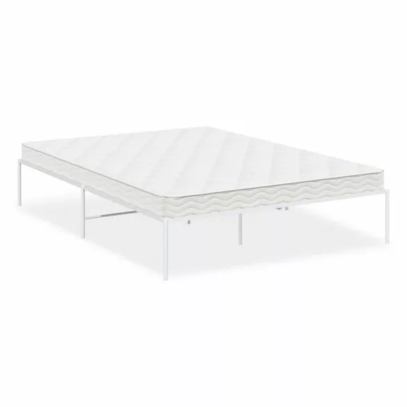 fehér fém ágykeret 150 x 200 cm