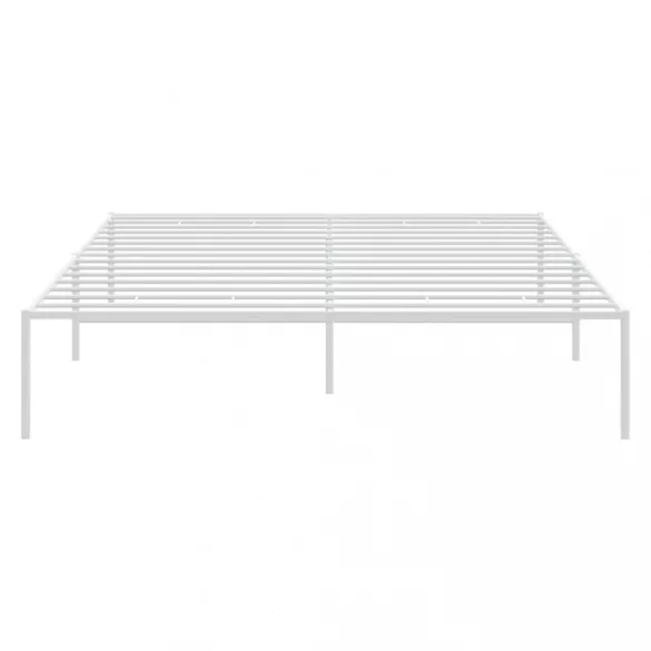 fehér fém ágykeret 150 x 200 cm