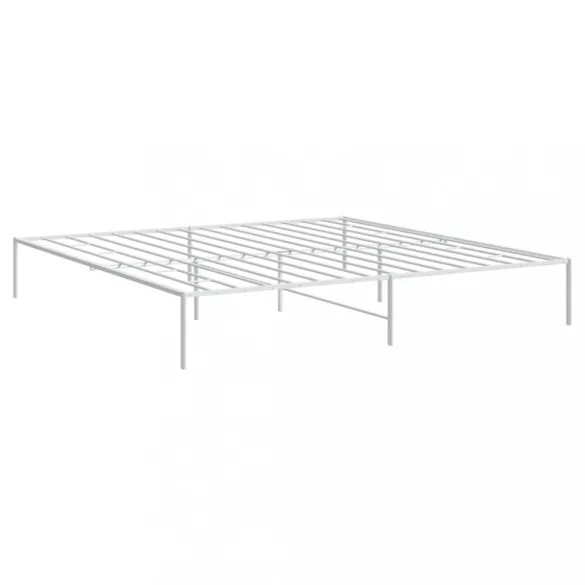 fehér fém ágykeret 180 x 200 cm