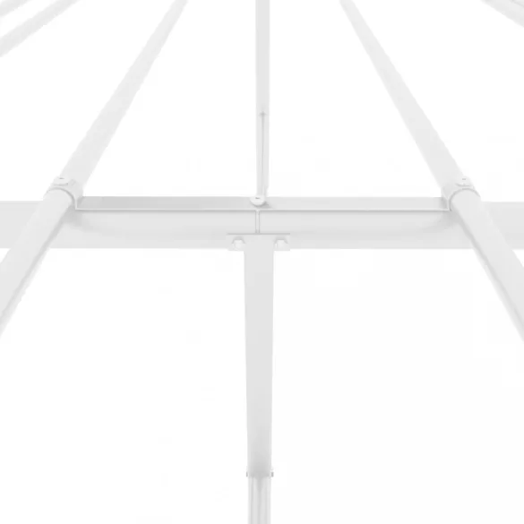 fehér fém ágykeret 180 x 200 cm