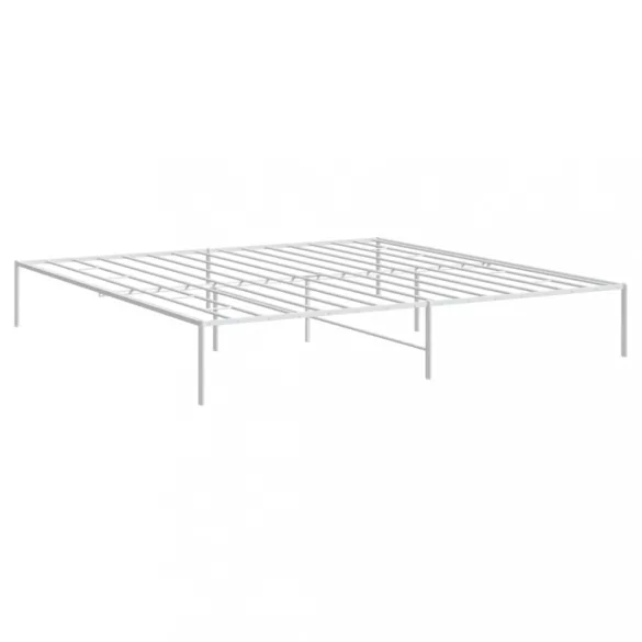 fehér fém ágykeret 193 x 203 cm