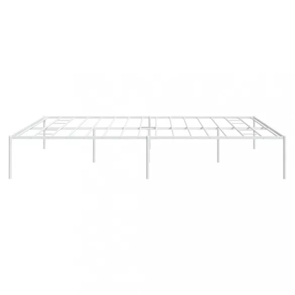 fehér fém ágykeret 193 x 203 cm