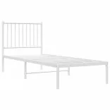 fehér fém ágykeret matrac nélkül fejtámlával 180 x 200 cm