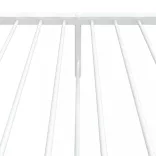 fehér fém ágykeret fej- és lábtámlával 75 x 190 cm