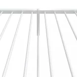 fehér fém ágykeret fej- és lábtámlával 90x200 cm