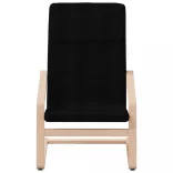 fekete szövet pihenőfotel