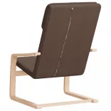 sötétbarna szövet pihenőfotel