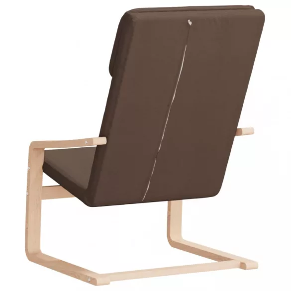 sötétbarna szövet pihenőfotel