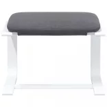 sötétszüke szövet lábzsámoly 51x41x40 cm