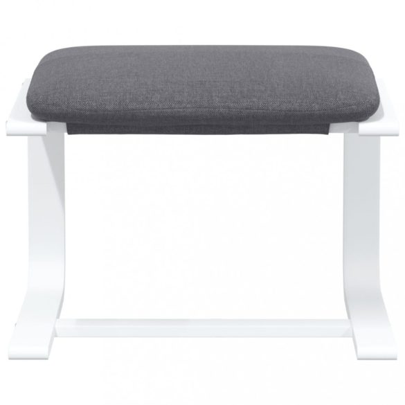 sötétszüke szövet lábzsámoly 51x41x40 cm