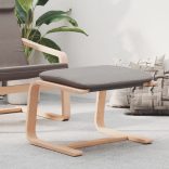 tópszínű szövet lábzsámoly 51x41x40 cm