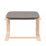 tópszínű szövet lábzsámoly 51x41x40 cm