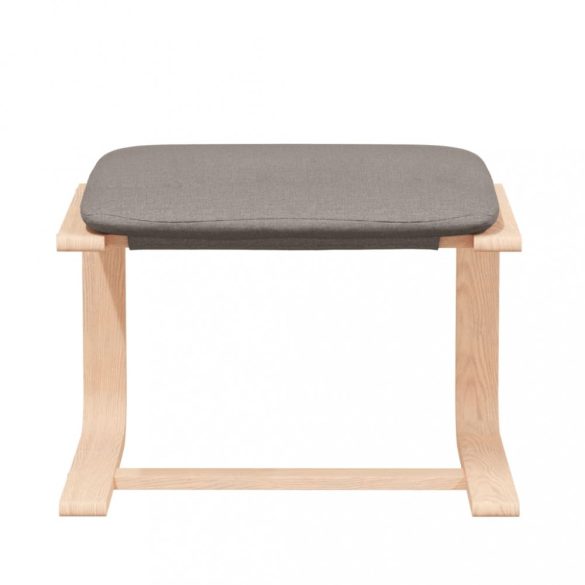 tópszínű szövet lábzsámoly 51x41x40 cm